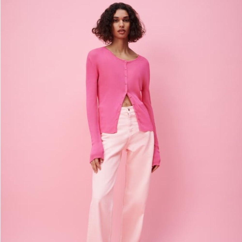 Pink Cardigan